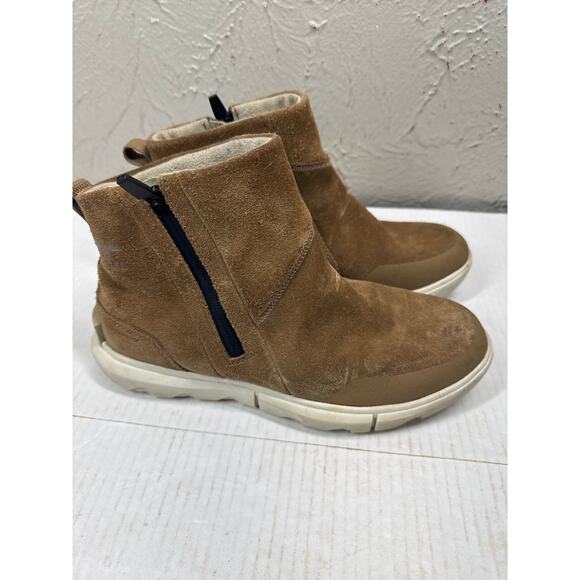 Sorel Womens Explorer II Zip Bootie Delta Fawn Brown Boots Size 8 - Picture 2 of 7